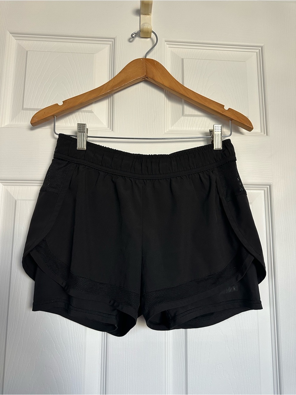 Avia Black Women's Athletic Layered Shorts